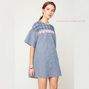💥BIG SALE💥Mommy Embroidered Gingham Shirt Dress